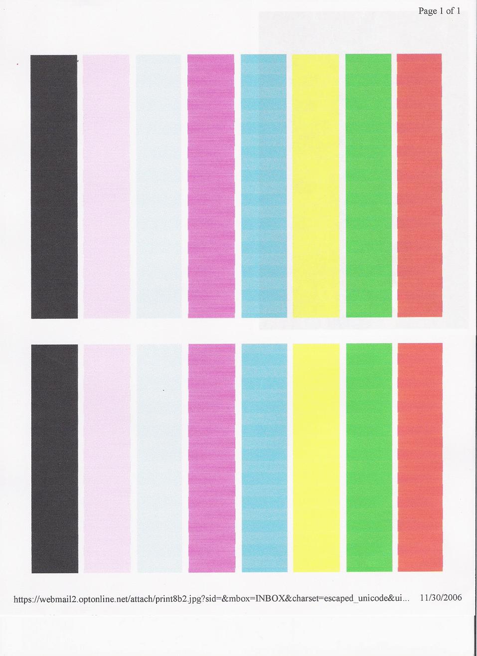 Printer Sample Page