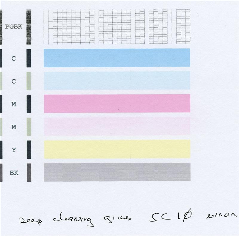Streaking Inkjet long time member, now my turn with some MP830 PGI5 streaking issues ...