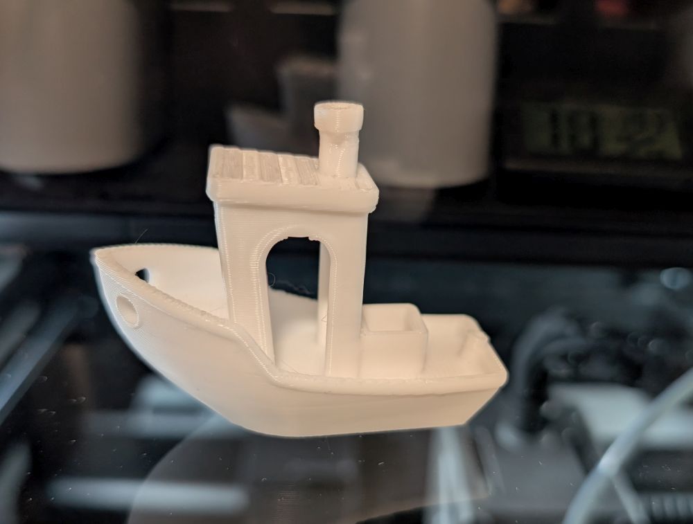 First Benchy printed on the Bambu Lab H2S
