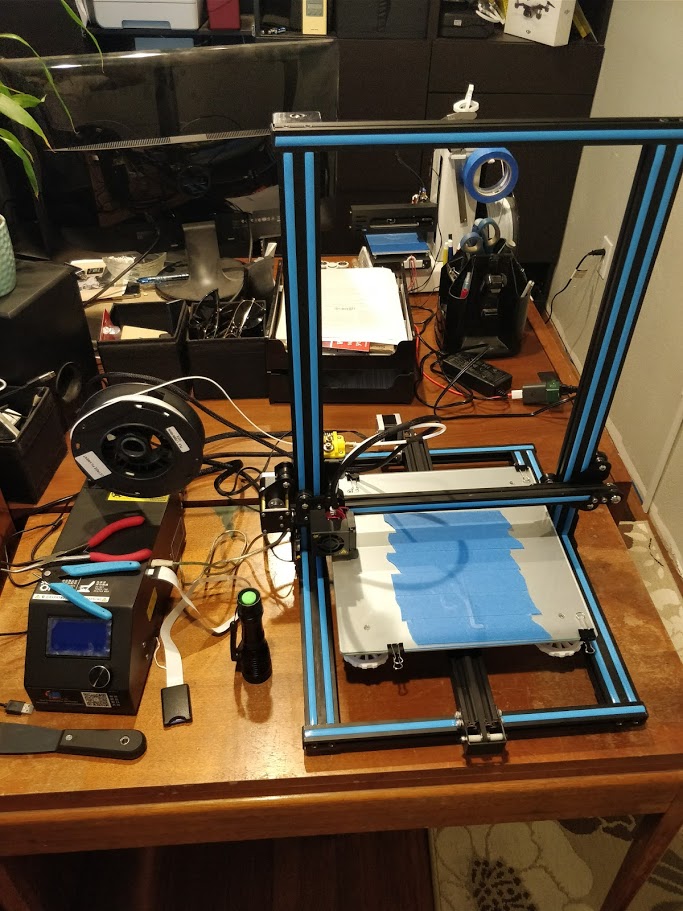 Creality CR-10 on the workbench